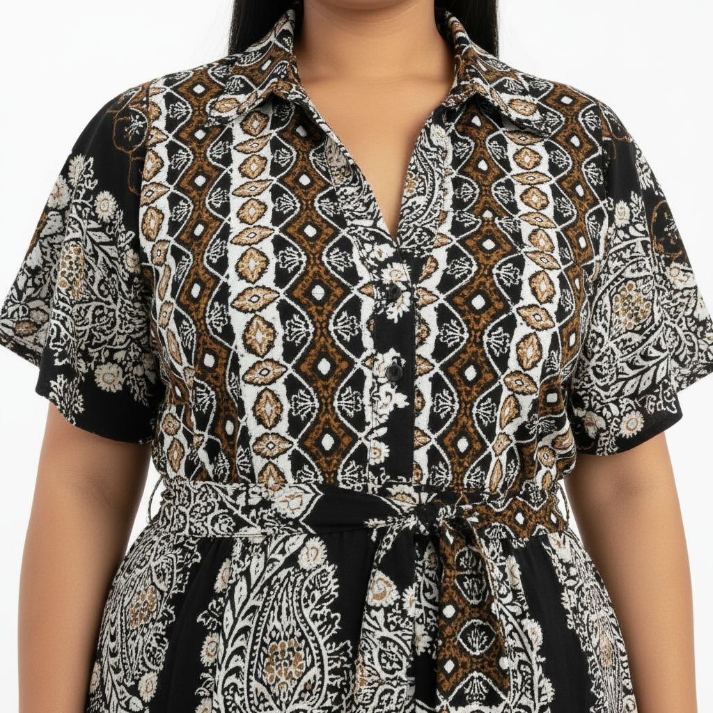 Maxi Shirt Dress - Black