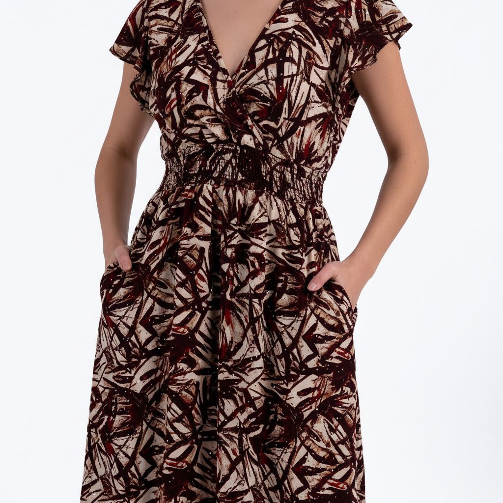 Burgundy Rhinestone Maxi Dress
