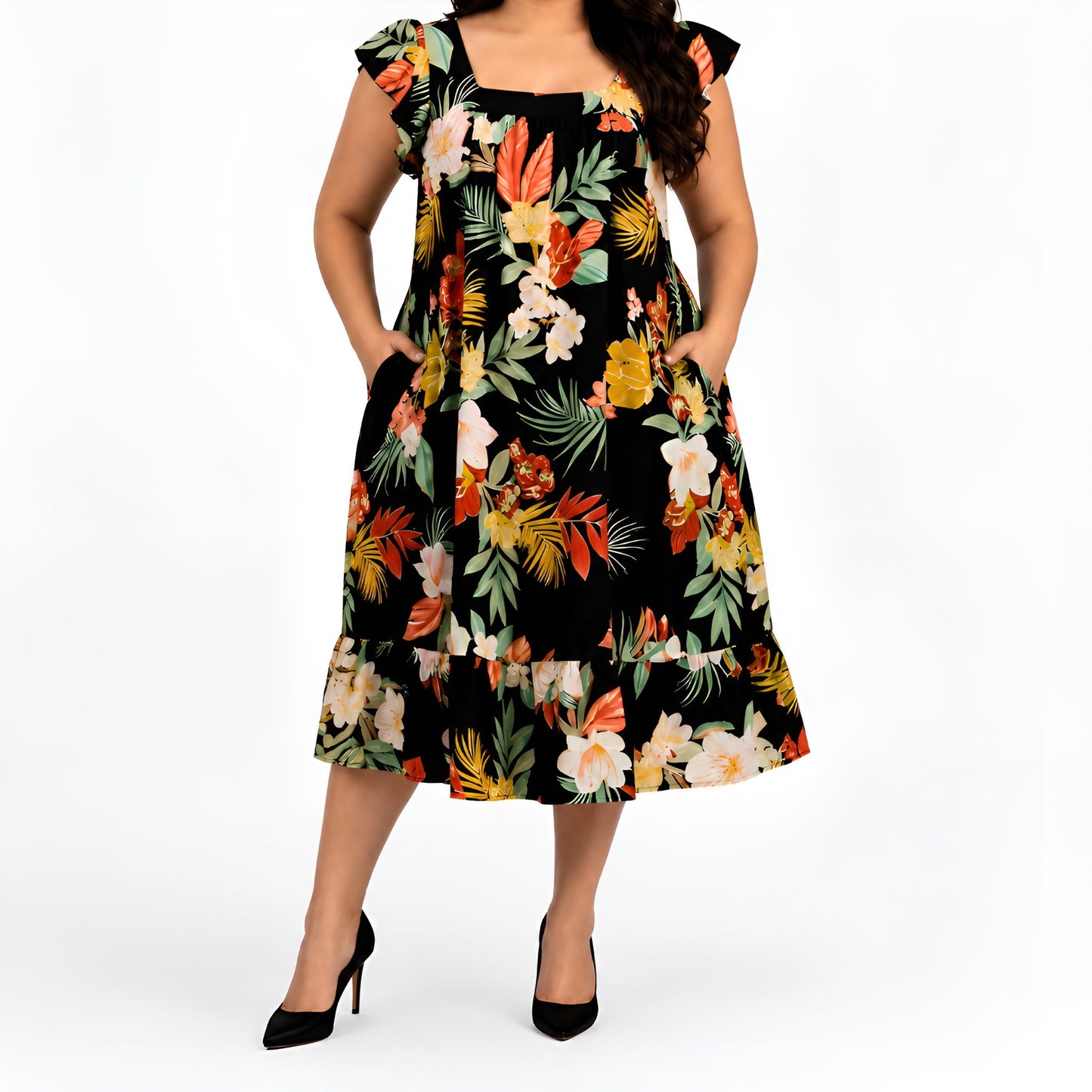 Black Floral Dress