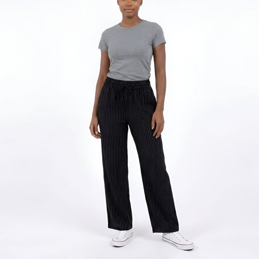 Black/White Pinstripe Pant