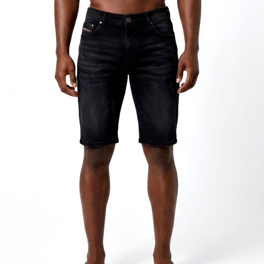 Men's Black Denim Shorts