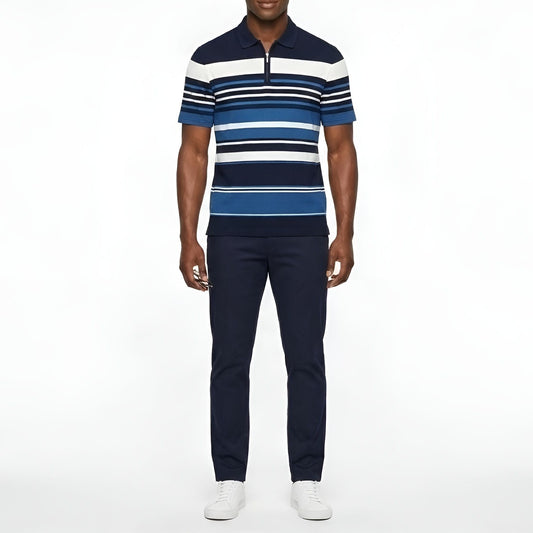 Men's Blue Striped Golfer