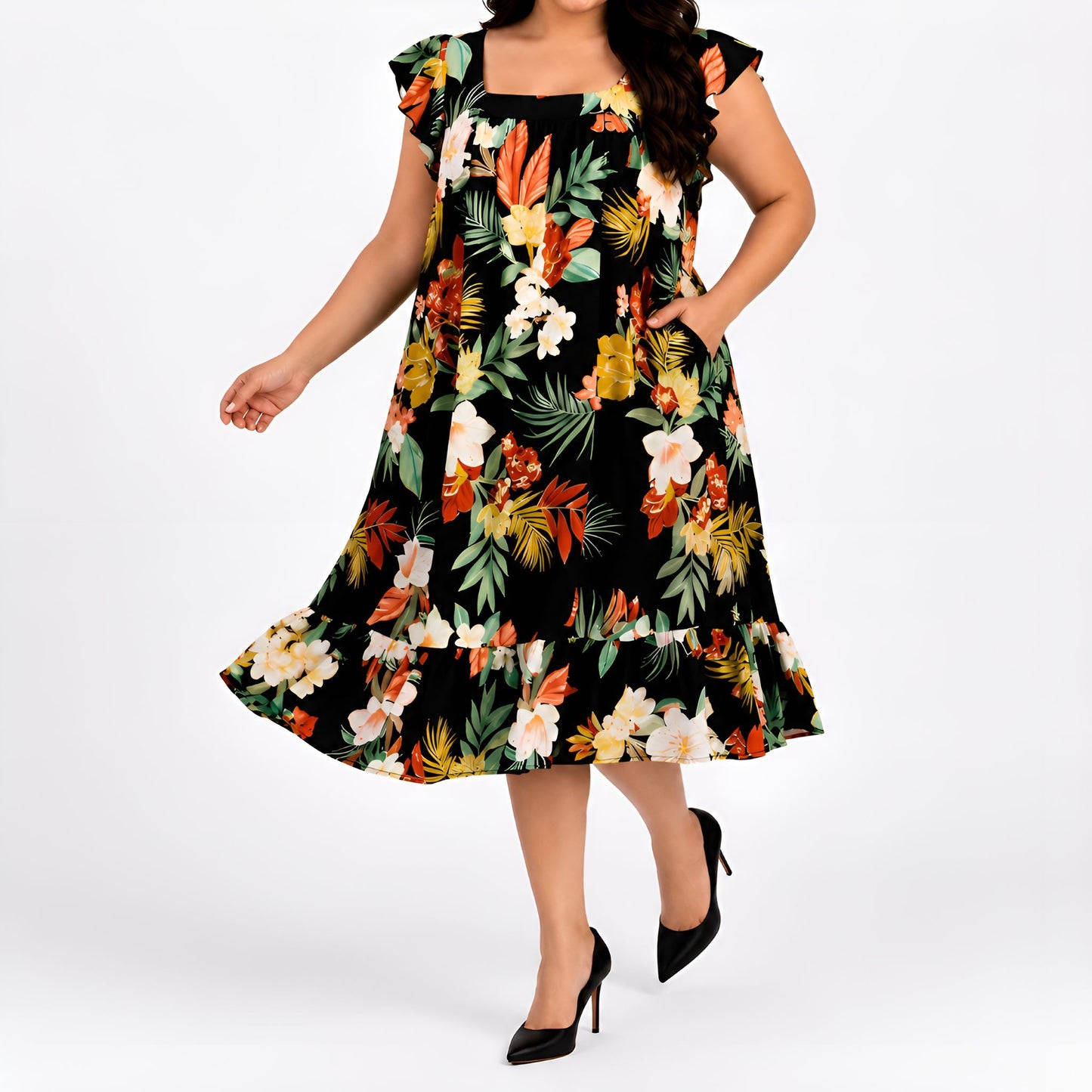Black Floral Dress