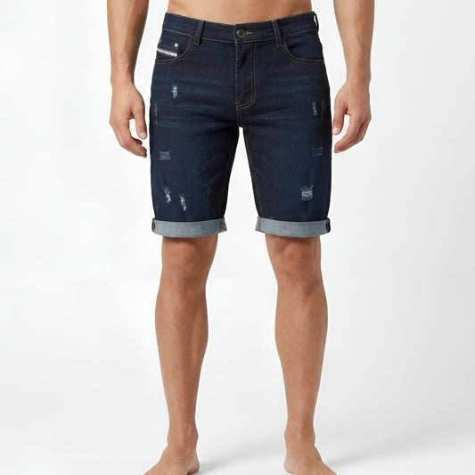 Men's Blue Denim Shorts