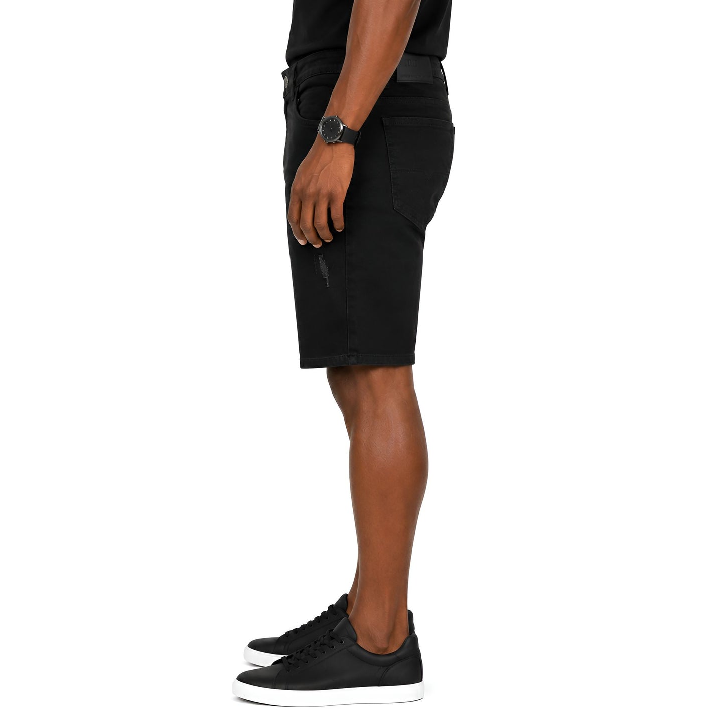 Men's Black Denim Shorts