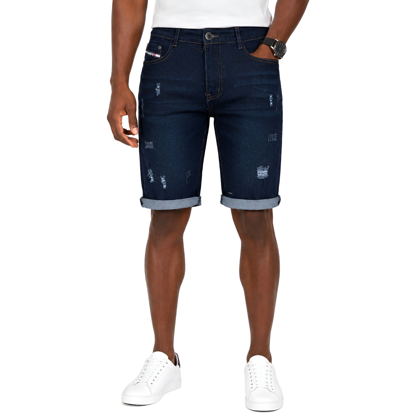 Men's Blue Denim Shorts
