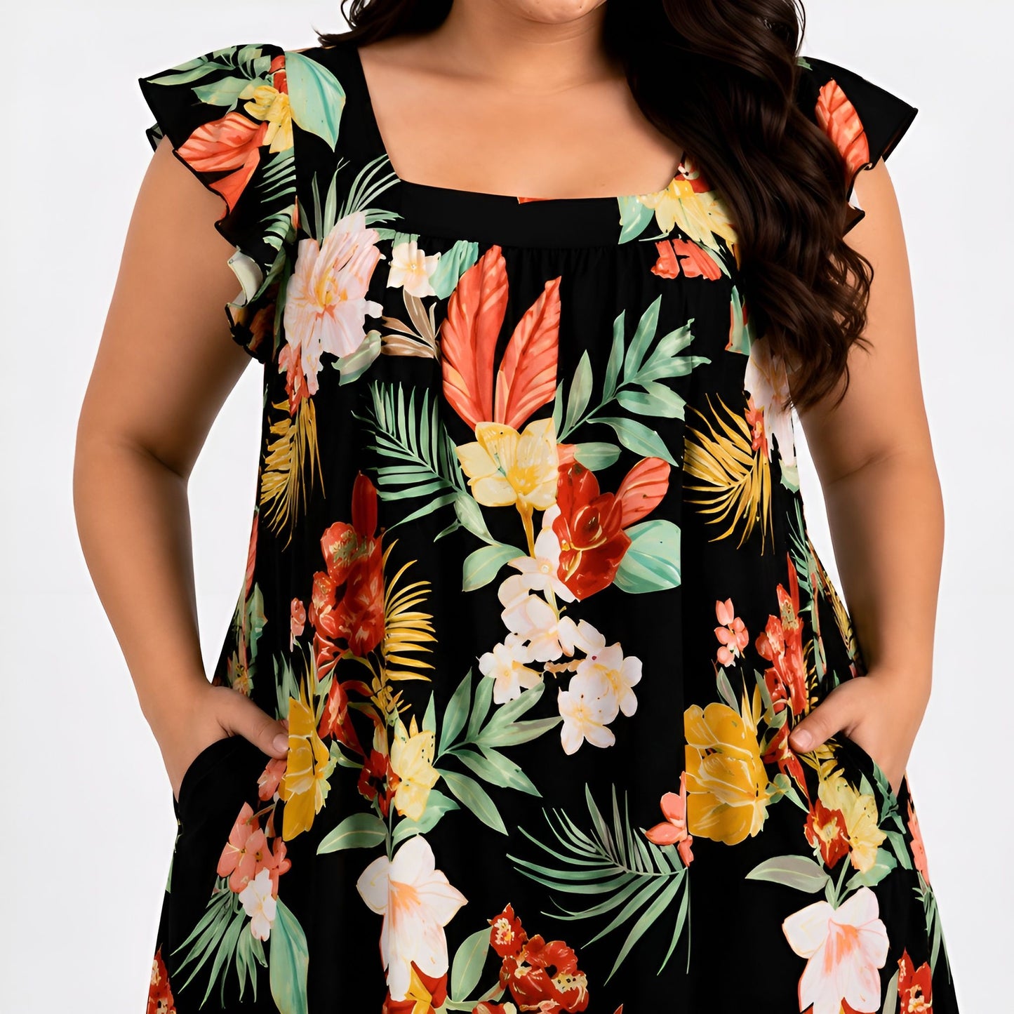 Black Floral Dress