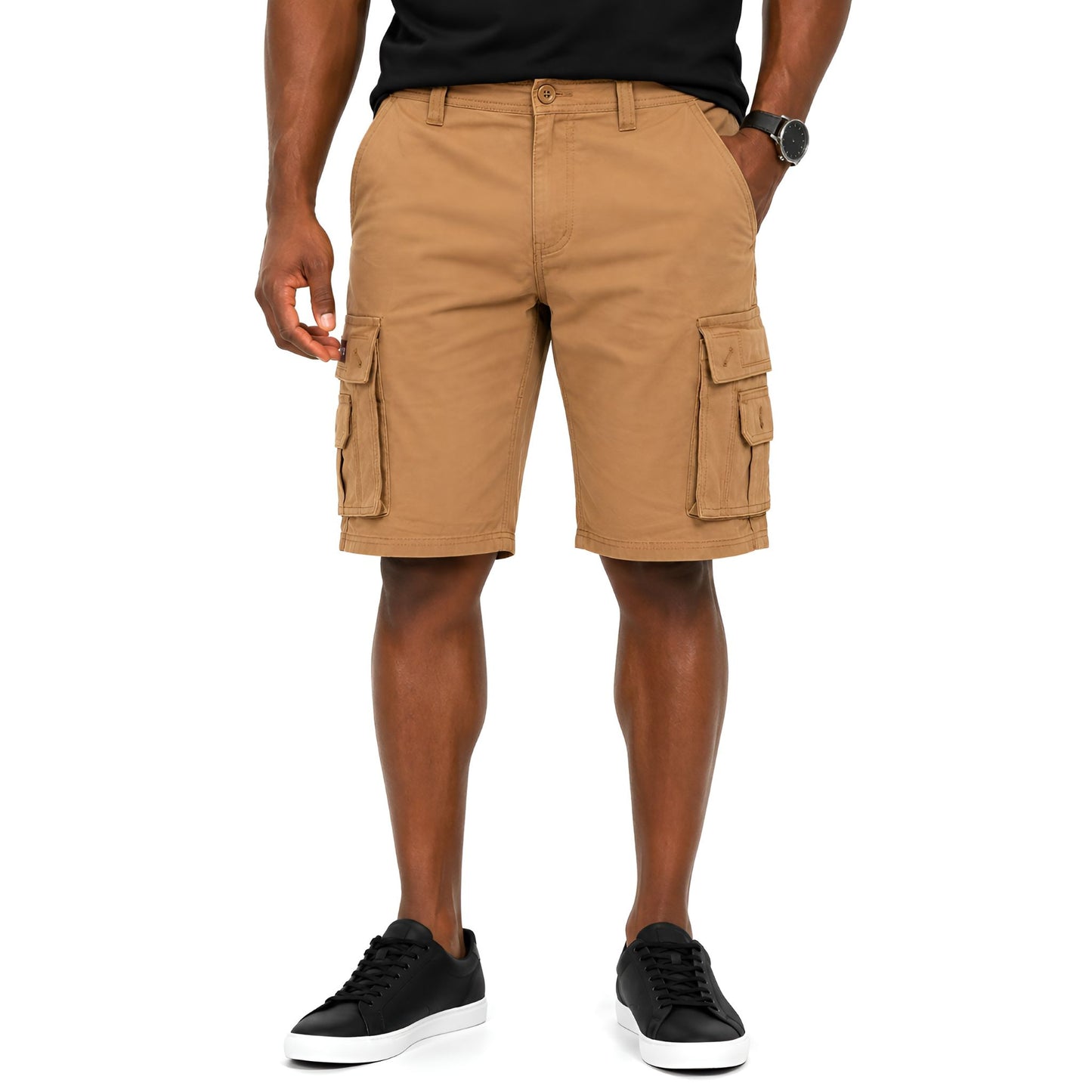 Men's Khaki Cargo Shorts