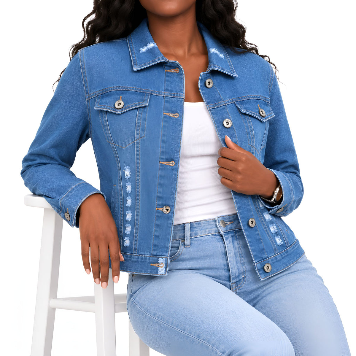 Medium Indigo Denim Jacket