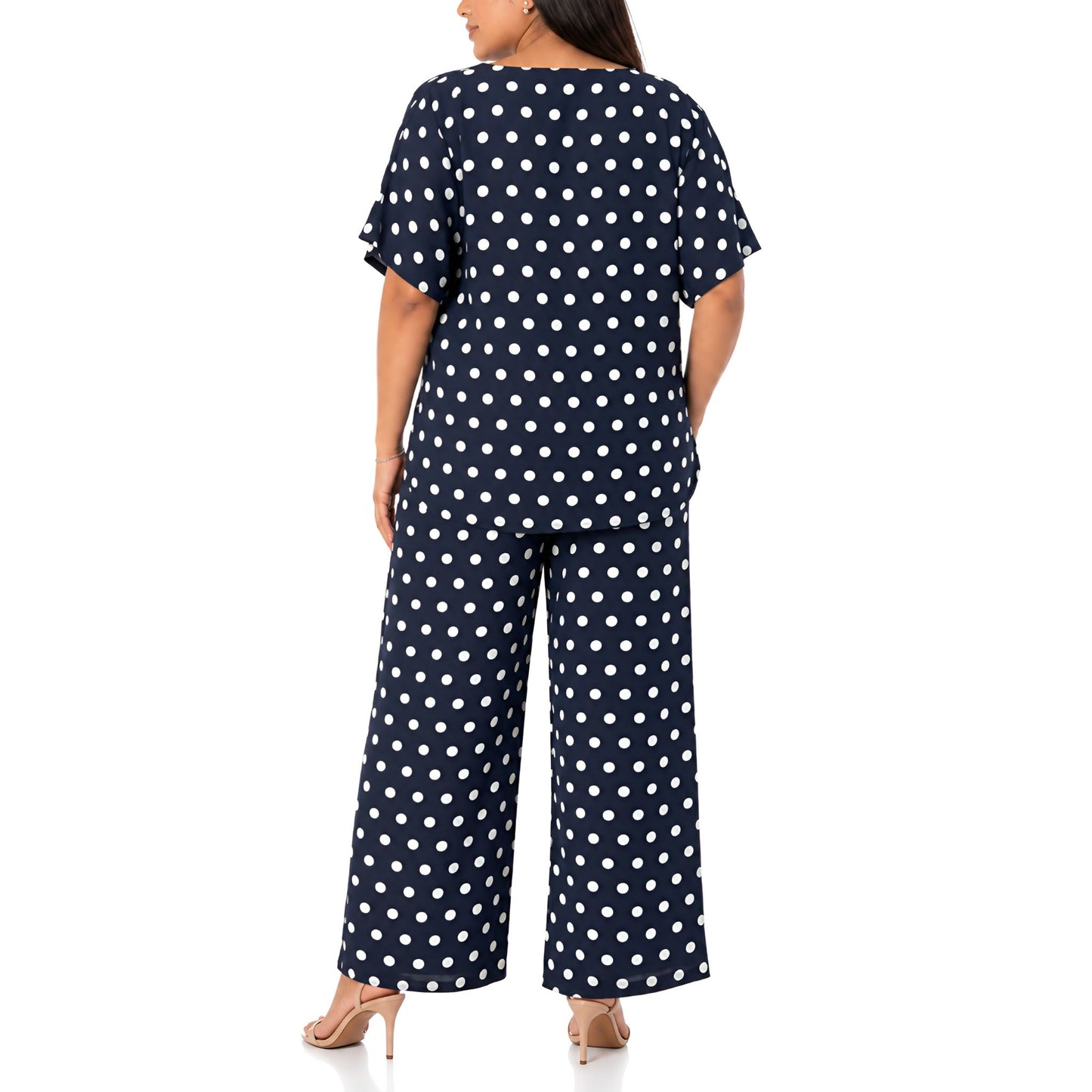 Navy Polka Dot 2-Piece Set