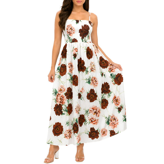 Floral Smocked Maxi Dress