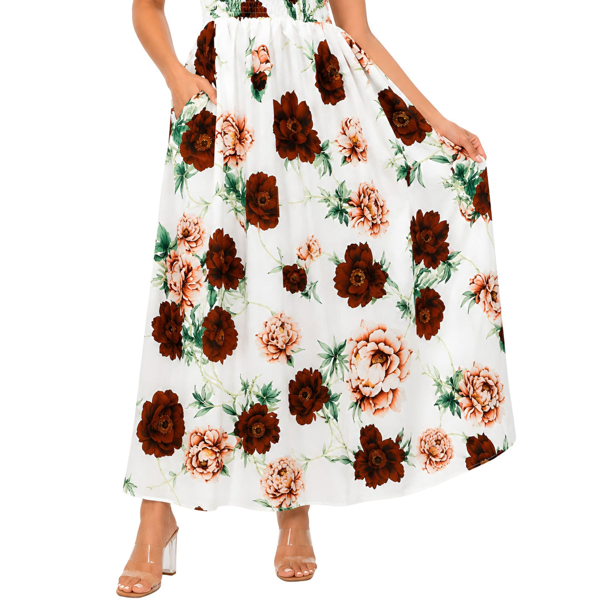 Floral Smocked Maxi Dress