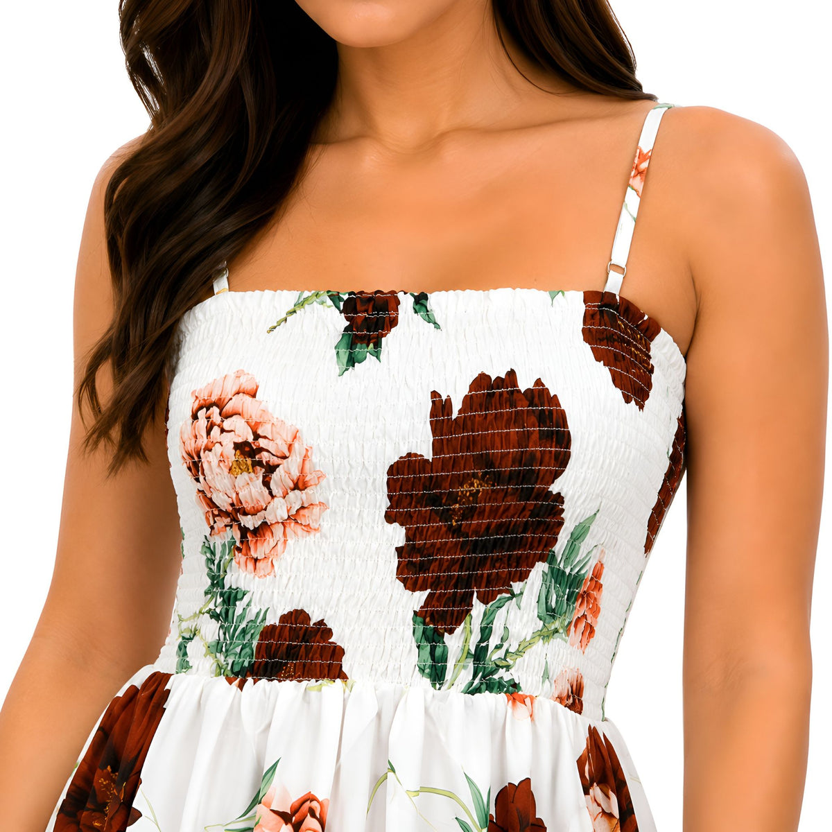 Floral Smocked Maxi Dress