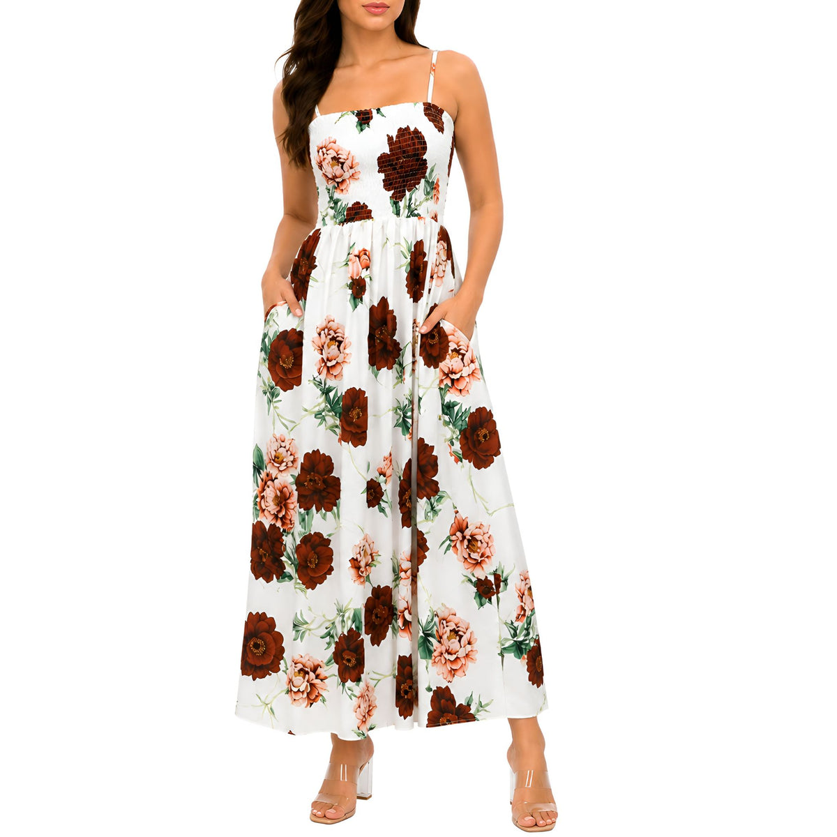 Floral Smocked Maxi Dress
