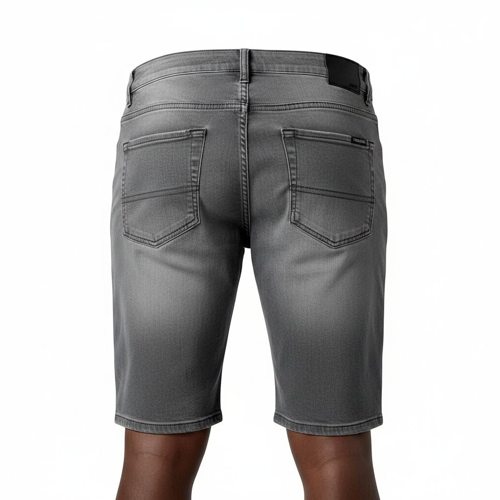 Men's Grey Denim Shorts