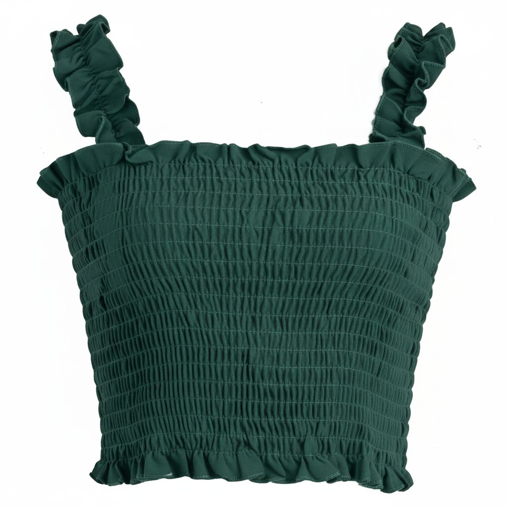 2-Piece Emerald Green Skirt and Top Set