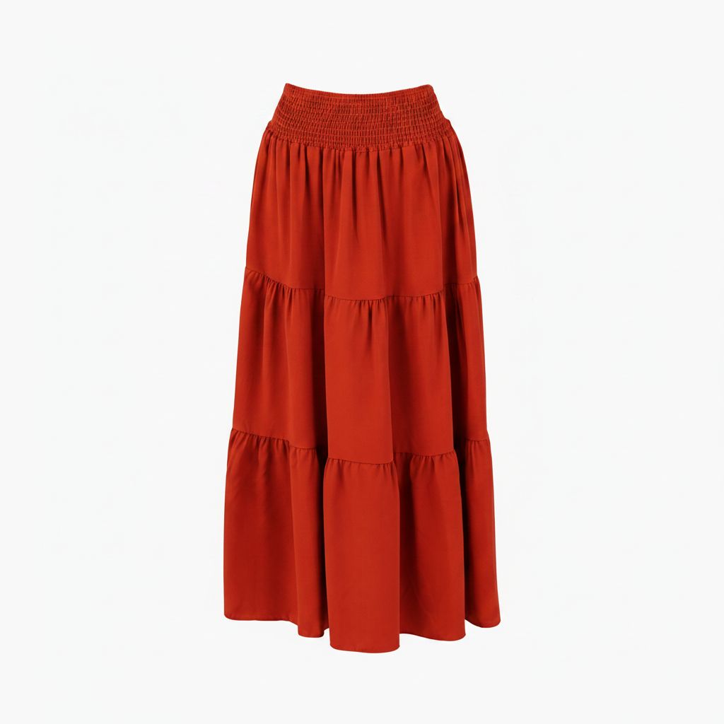 2-Piece Rust Skirt and Top Set