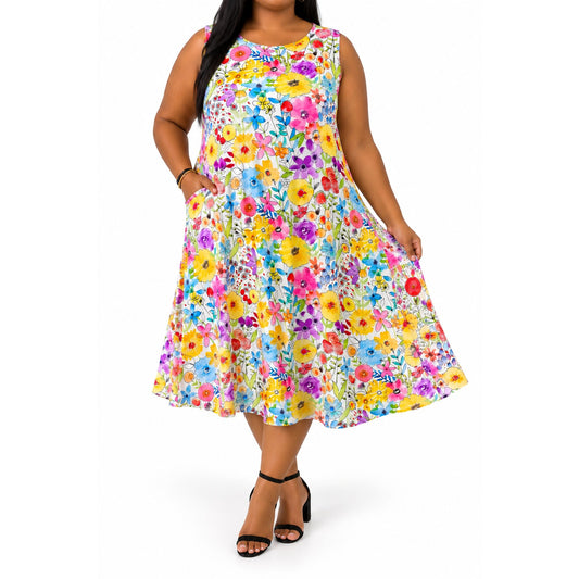 Multicolour Floral Dress