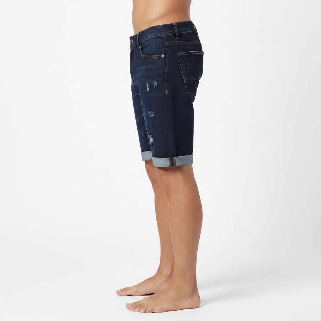 Men's Blue Denim Shorts