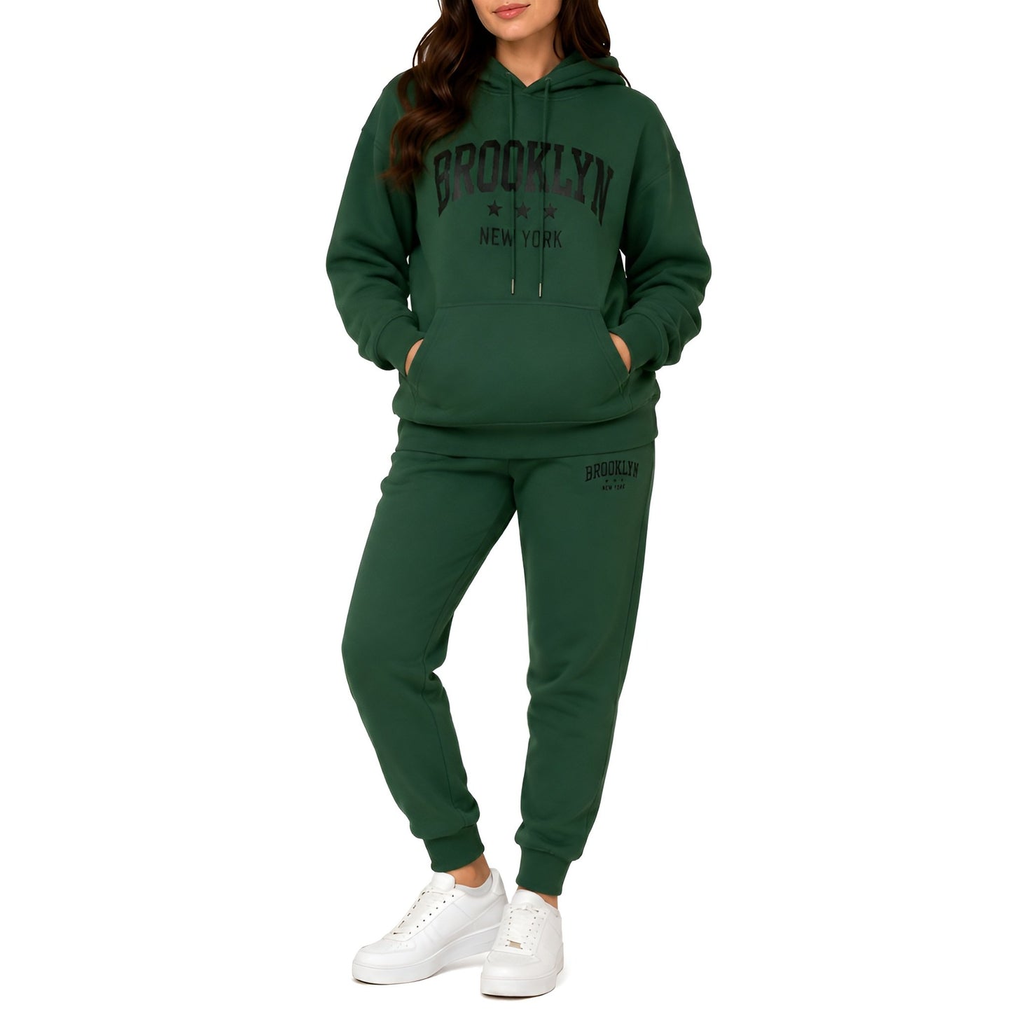 Ladies Brooklyn Graphic Tracksuit - Green