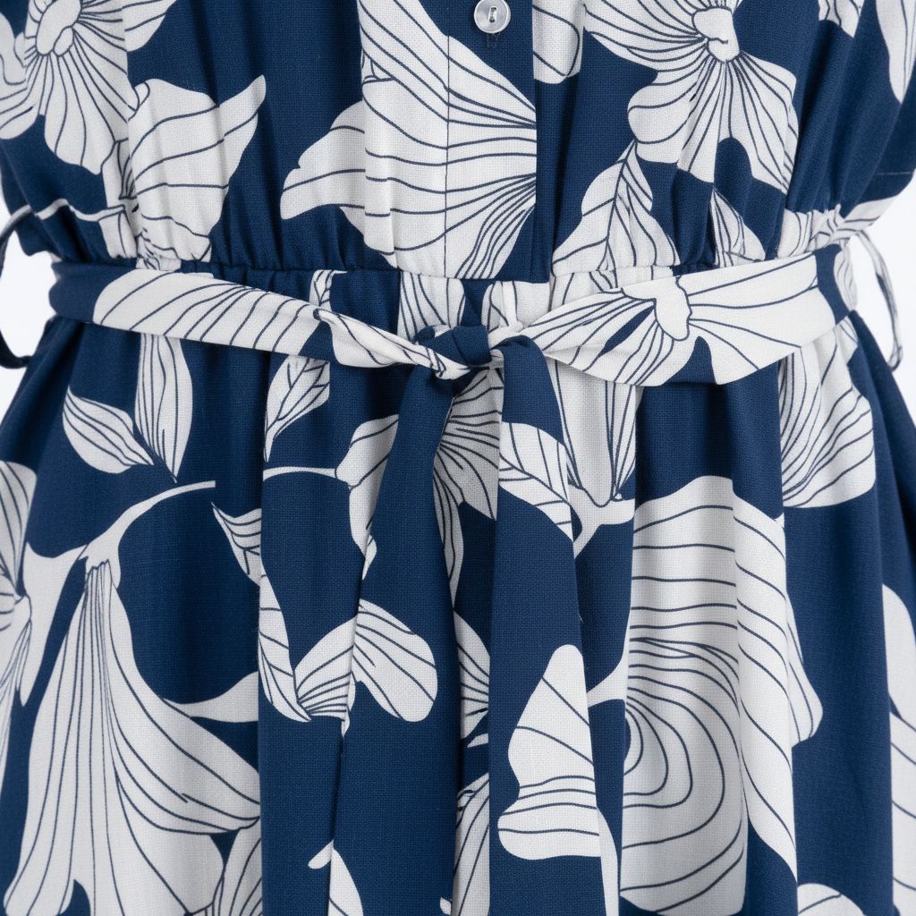 Maxi Shirt Dress - Blue