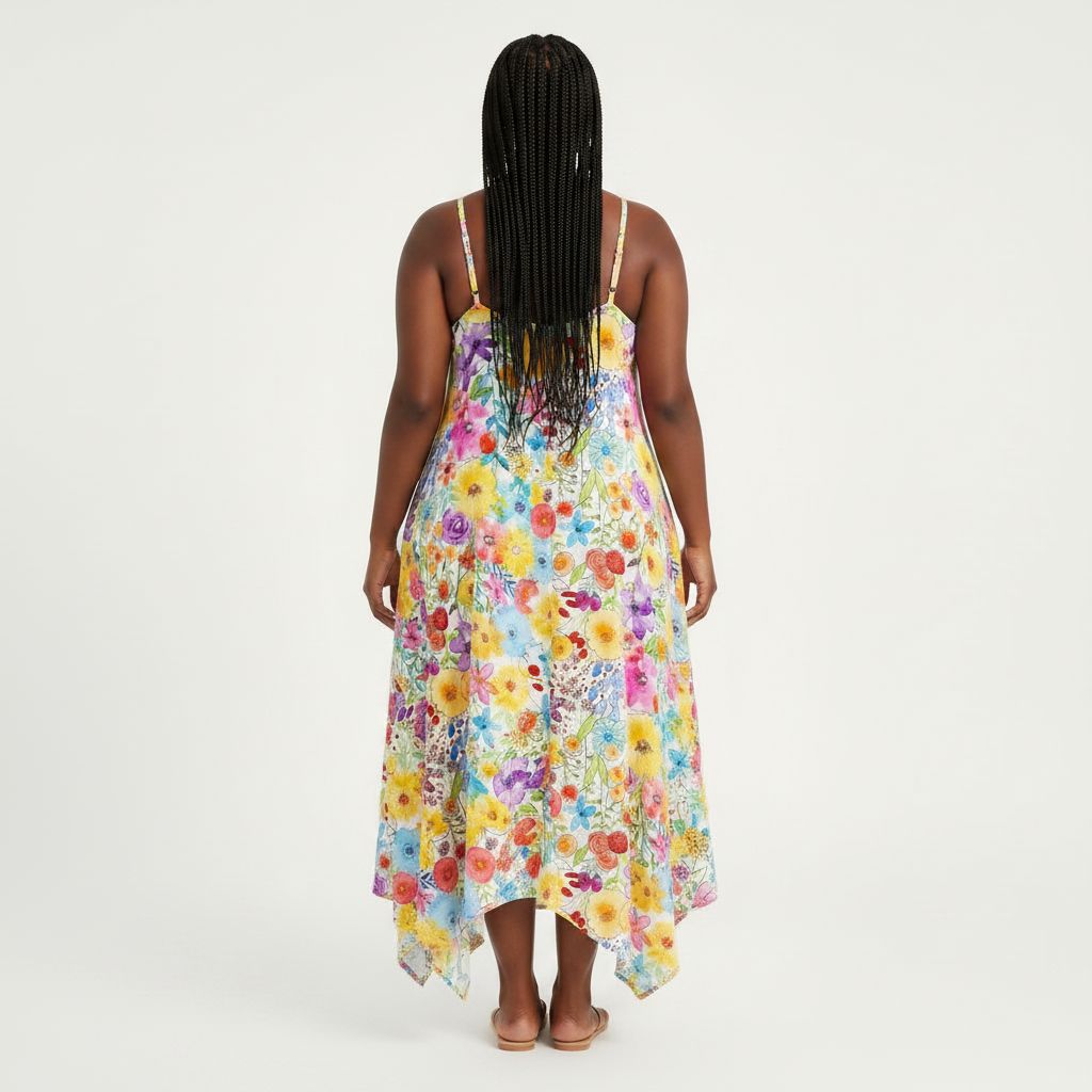 Floral Print Strappy Dress