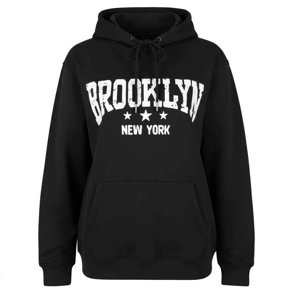 Ladies Brooklyn Graphic Tracksuit - Black