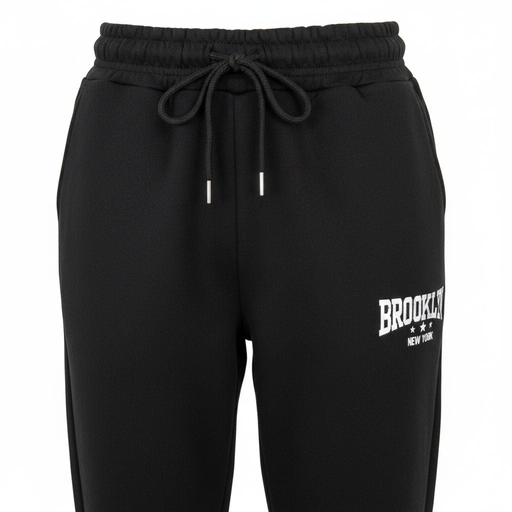 Ladies Brooklyn Graphic Tracksuit - Black