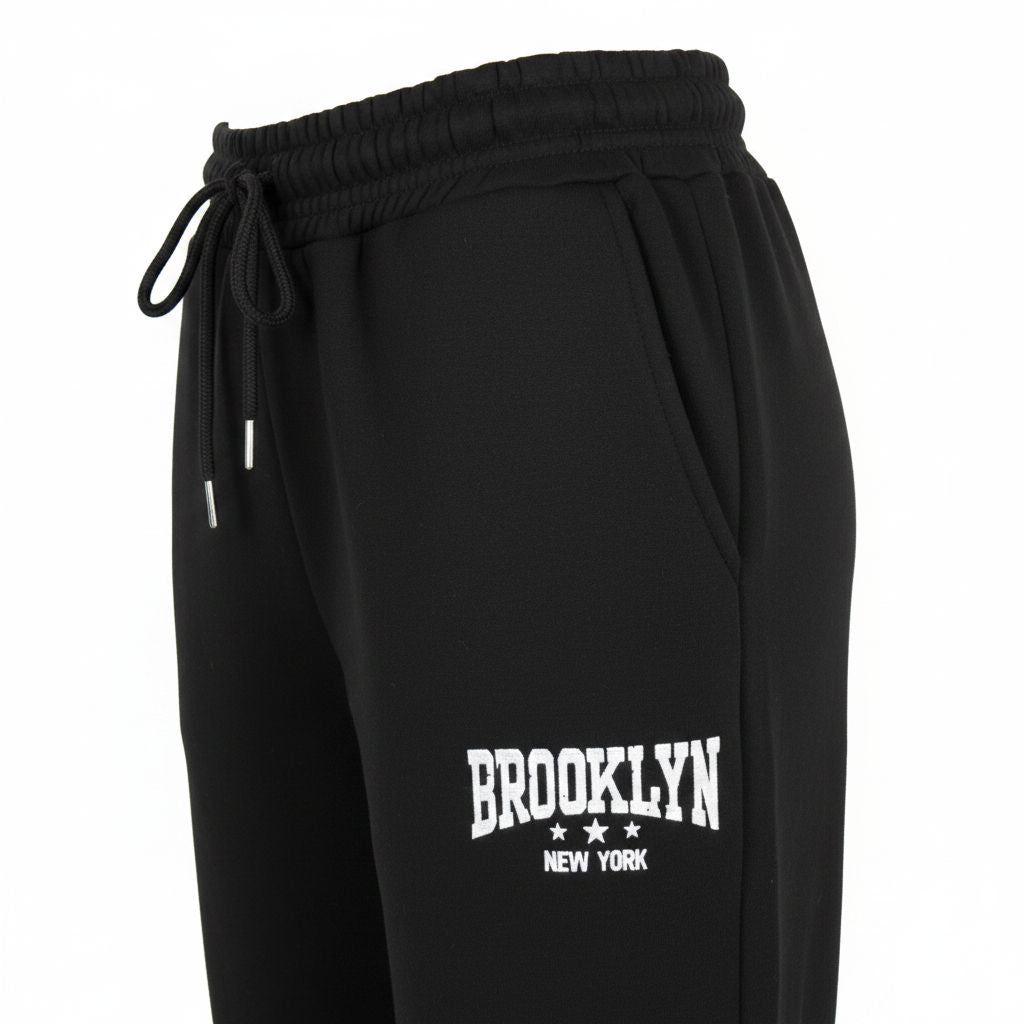 Ladies Brooklyn Graphic Tracksuit - Black