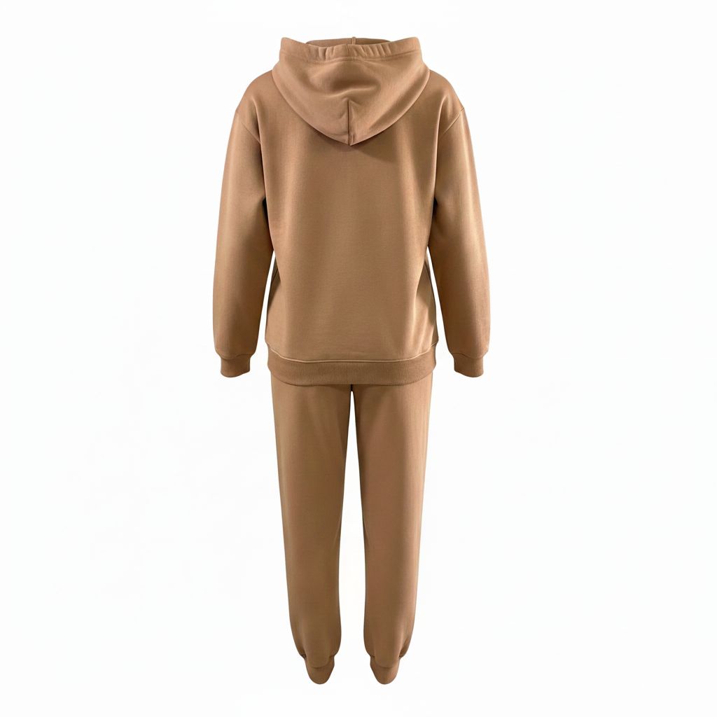 Ladies Brooklyn Graphic Tracksuit - Tan