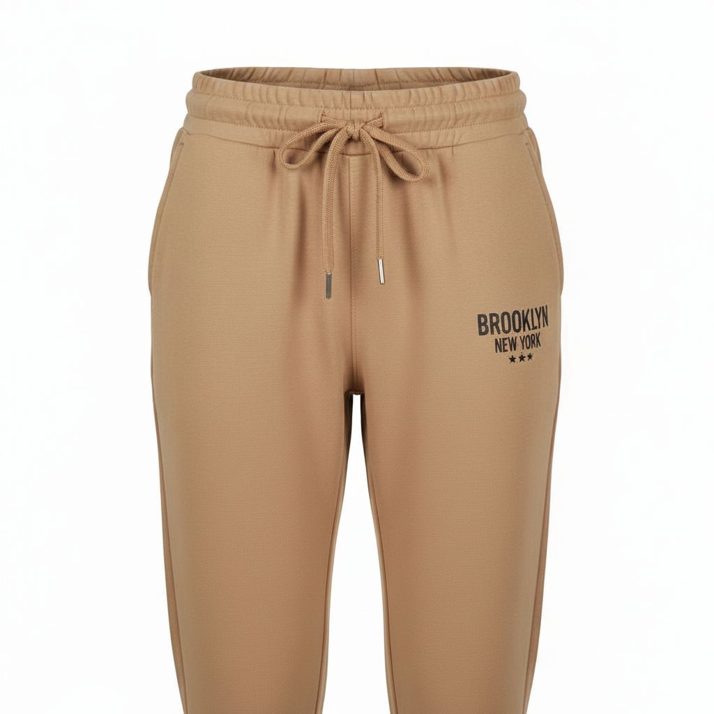 Ladies Brooklyn Graphic Tracksuit - Tan