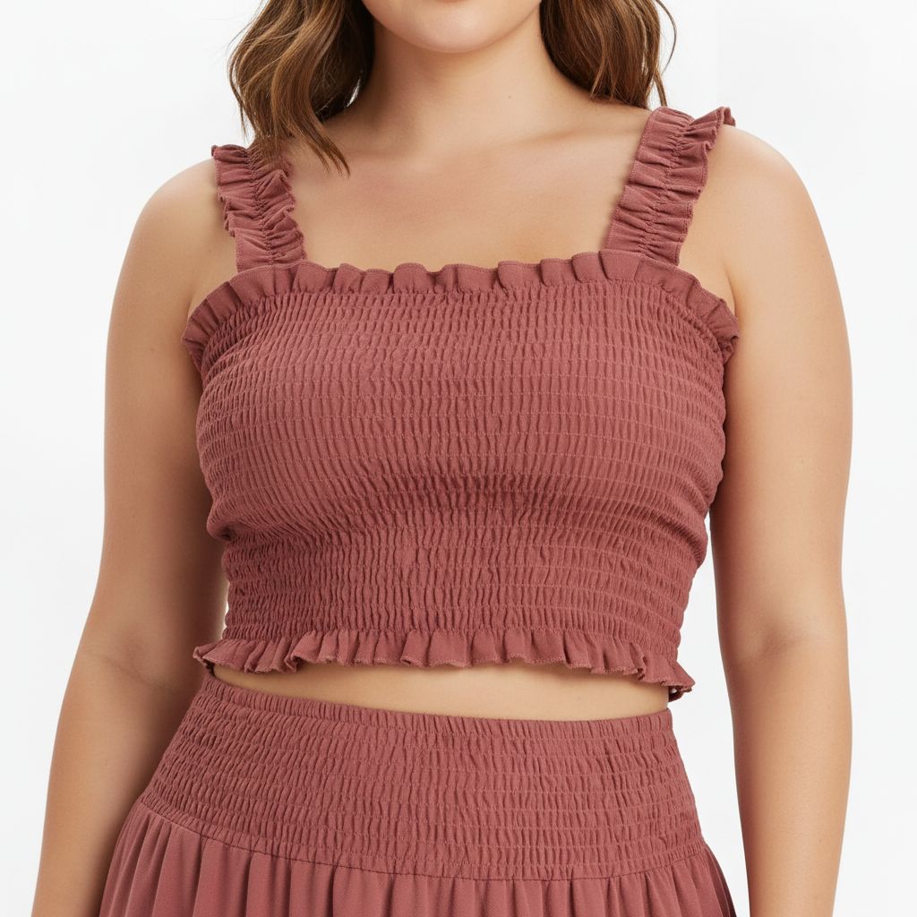 2-Piece Pink Skirt and Top Set