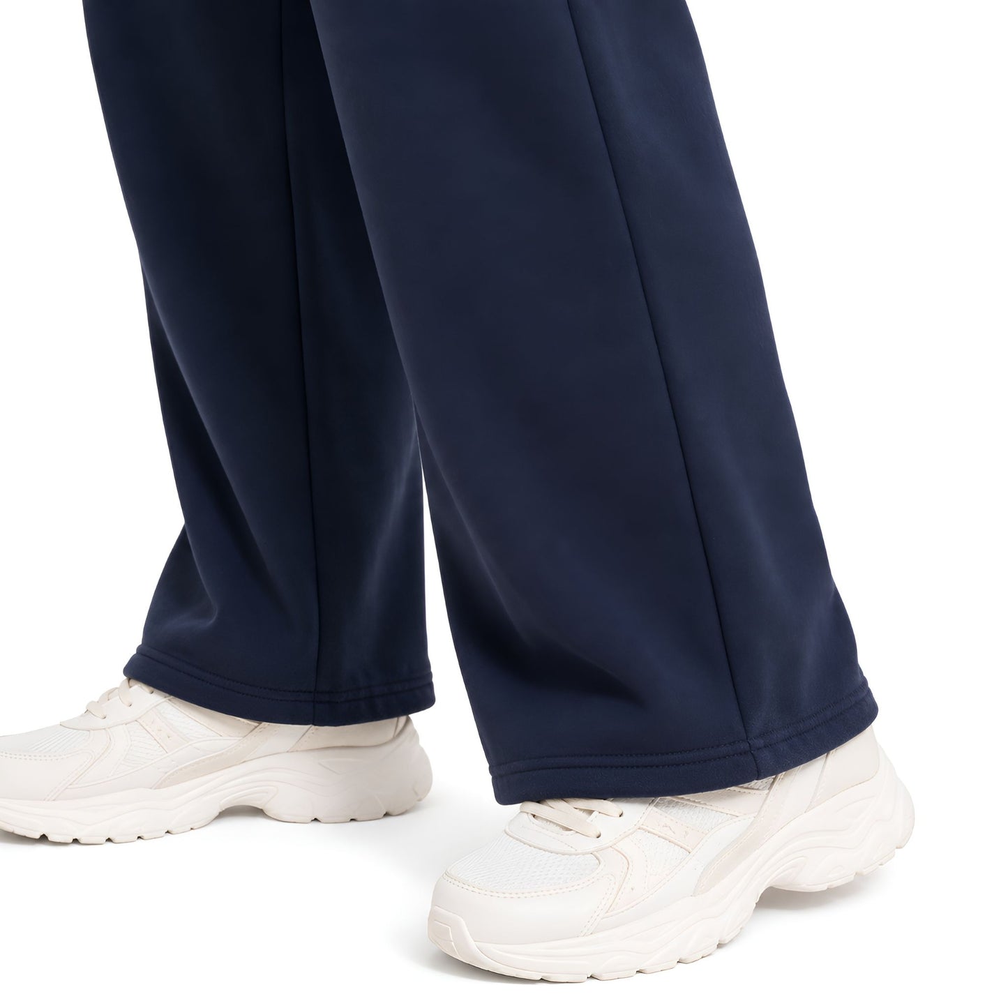Wide Leg Trackpants – Navy