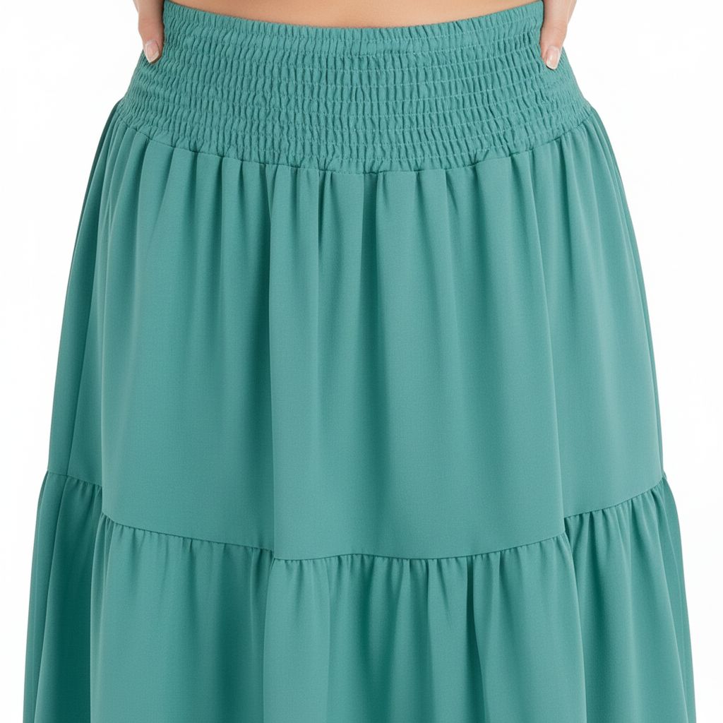 2-Piece Seafoam Green Skirt and Top Set
