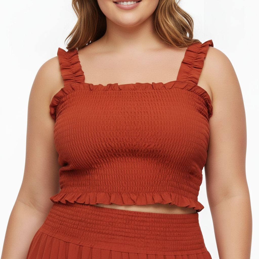 2-Piece Rust Skirt and Top Set